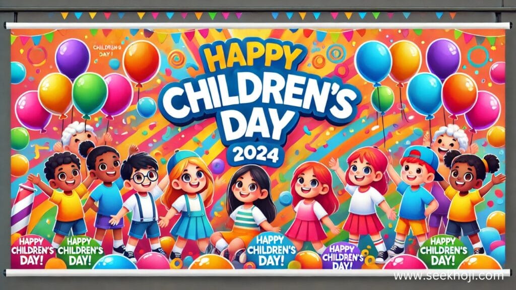 Children's Day 2024: Inspiring Messages, Celebration Ideas, and Activities for Students and Teachers 1 Children’s Day 2024 Celebration Banner